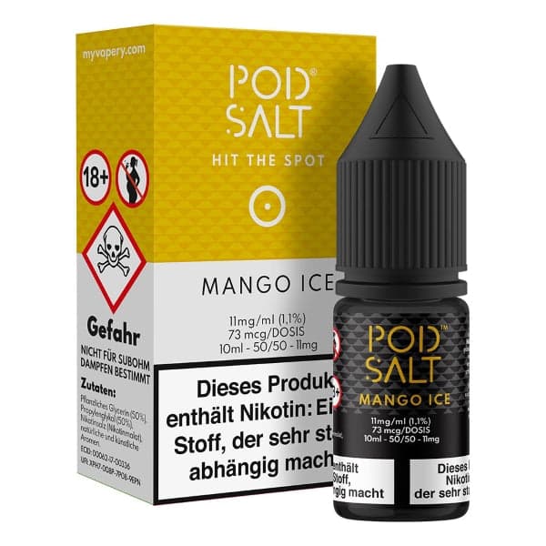 Pod Salt null Mango Ice Anbieter dampfalarmde